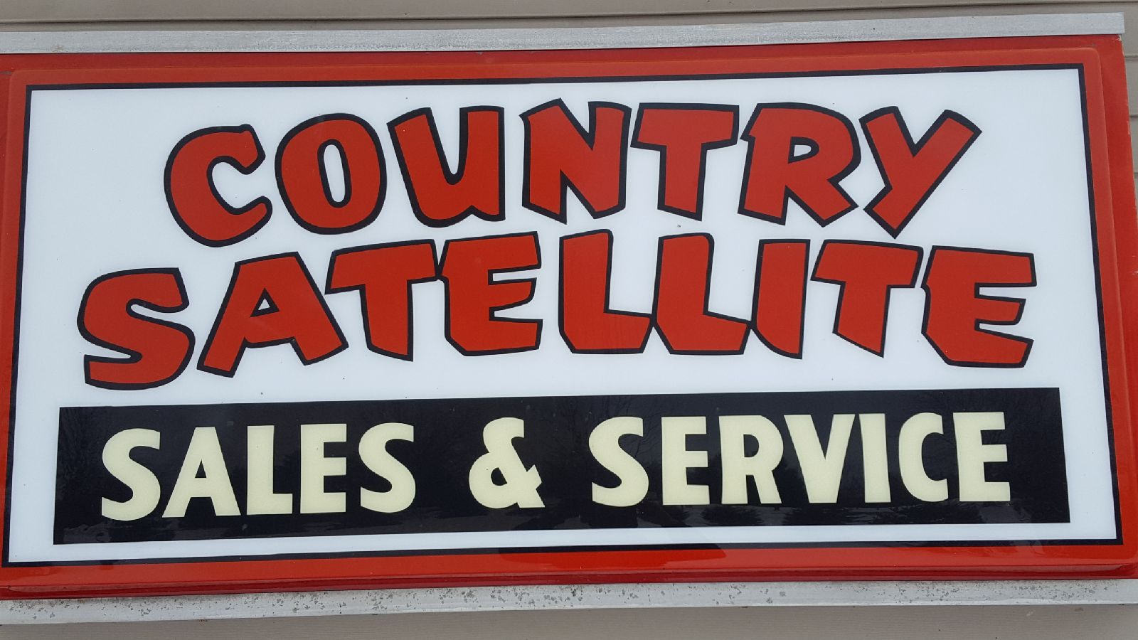 Country Satellite sign